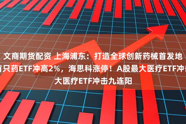 文商期货配资 上海浦东：打造全球创新药械首发地！国内首只药ETF冲高2%，海思科涨停！A股最大医疗ETF冲击九连阳